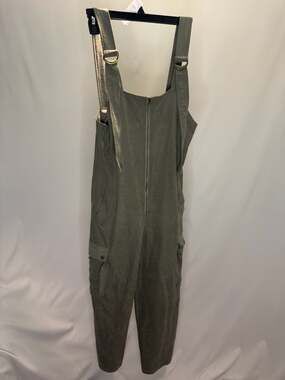 Choosy Olive Green Utility Cargo Jumpsuit Overall